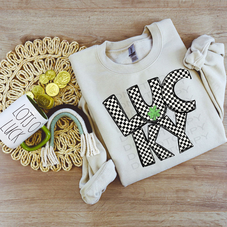 Black/White Lucky Checkered