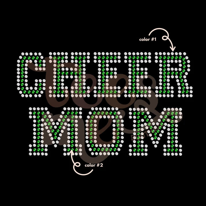Cheer Mom 2 Color Spangle Design