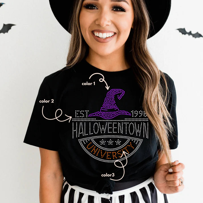 Halloween Town University Spangle Design