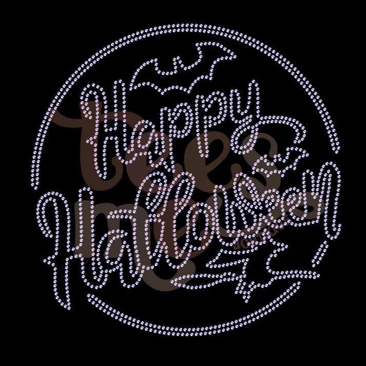 Happy Halloween Spangle Design