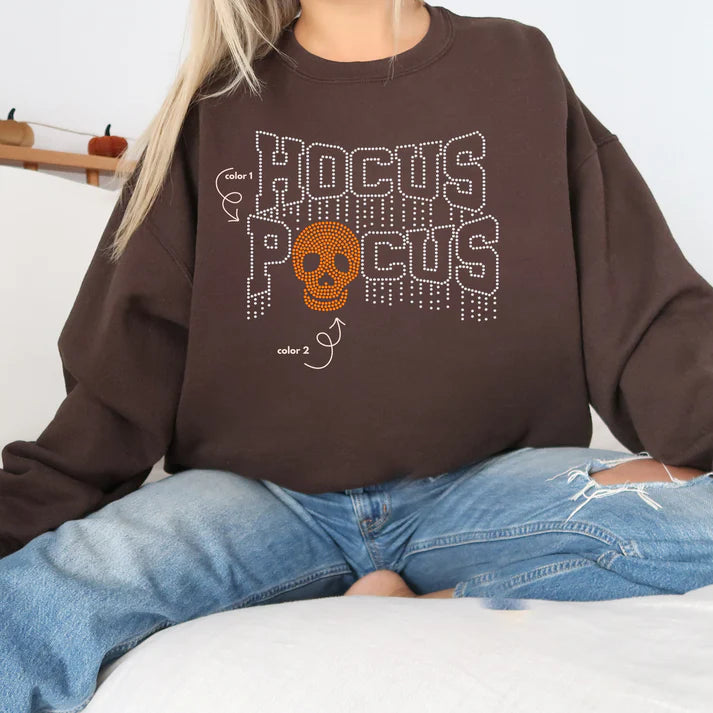 Hocus Pocus Skull Spangle Design