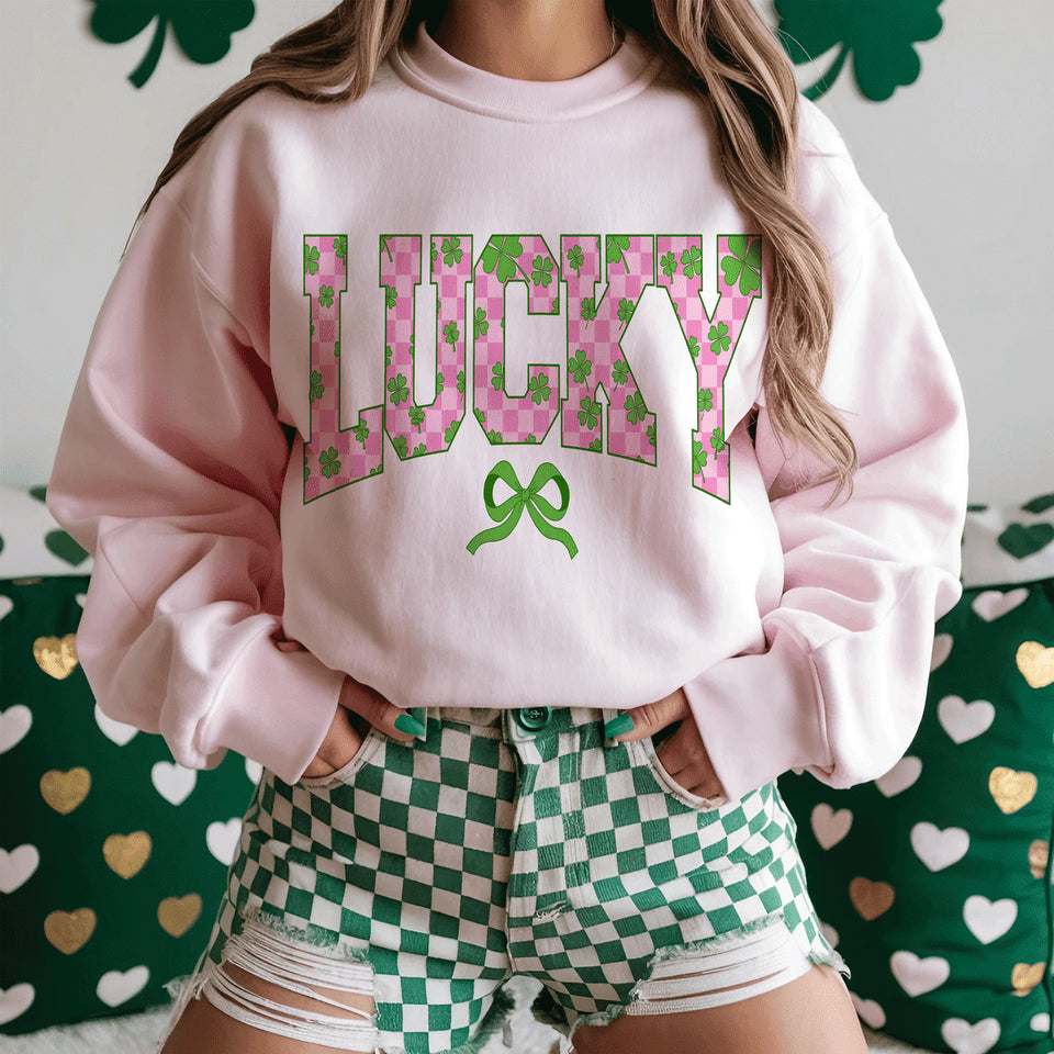 Lucky Checkered Light Green