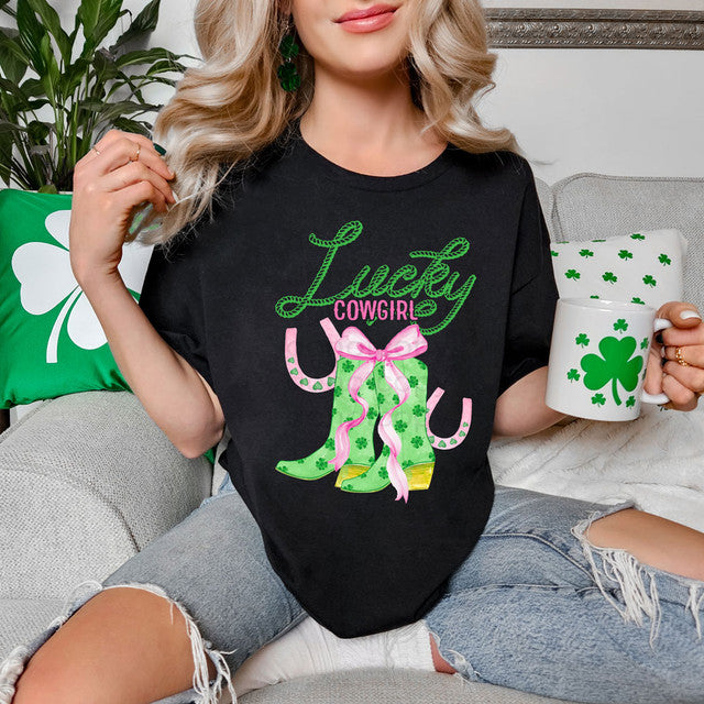 Lucky Cowgirl Coquette Pink Bow