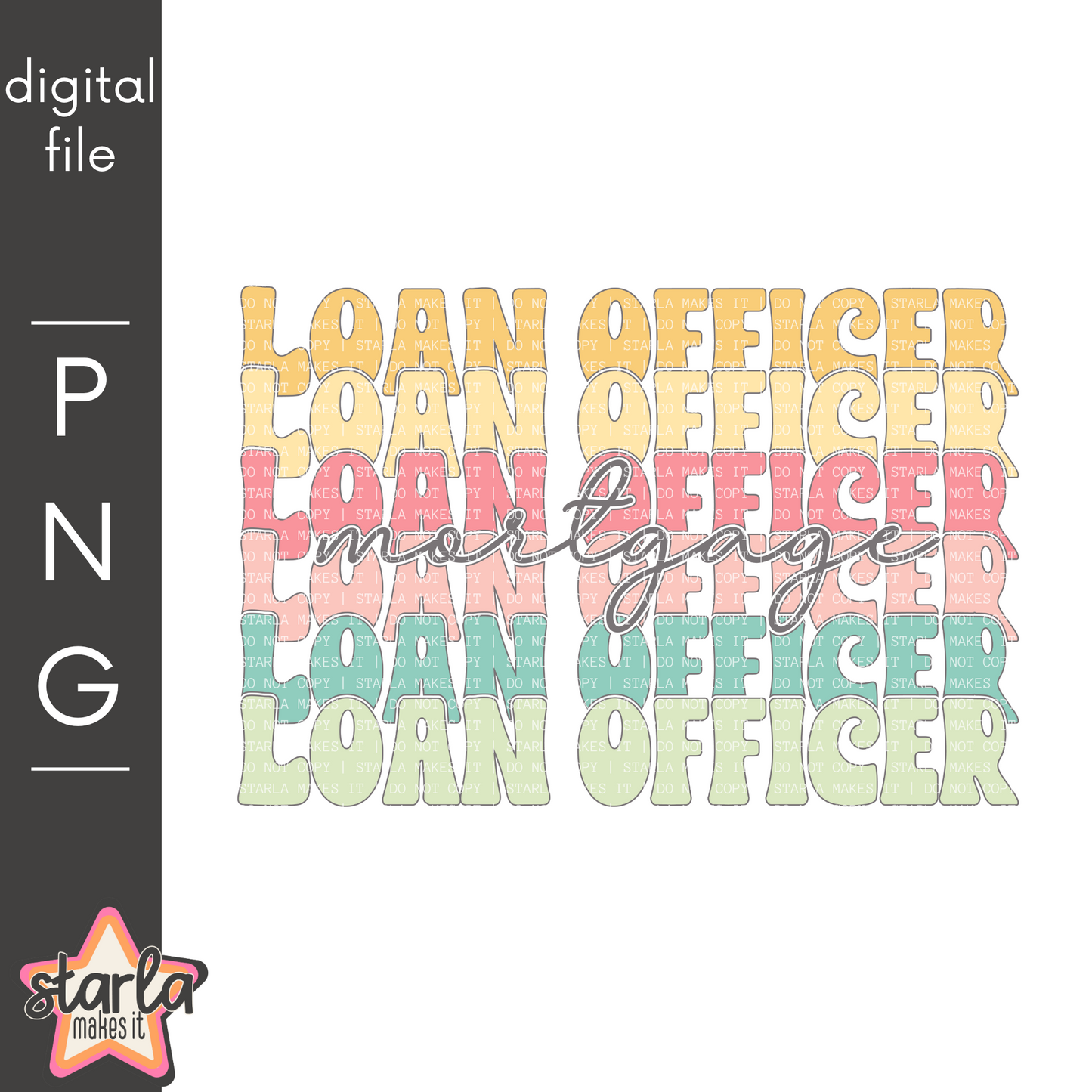 photo of digital file saying mortgage loan officer