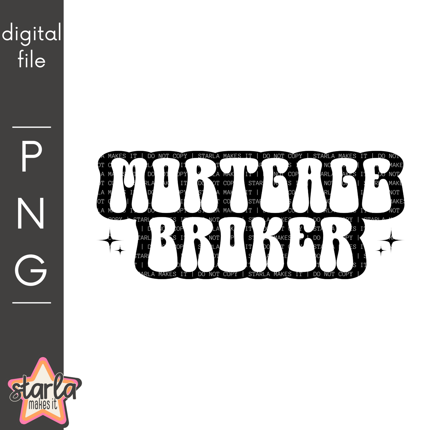 photo of digital file saying mortgage broker