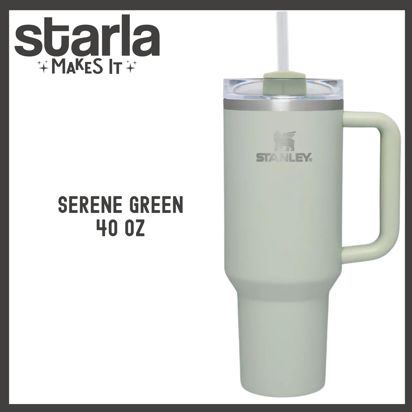 Engraved Stanley 40oz Quencher H2.0 Tumbler - Select Your Design - Personalization Optional (Made-to-Order)