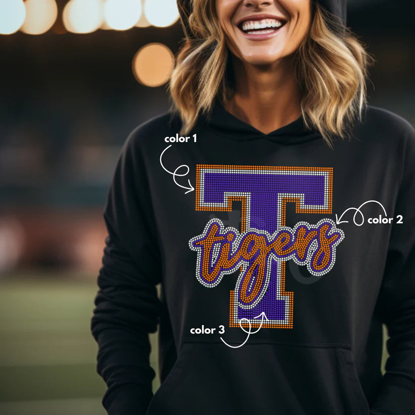 Tigers T Spangle Design