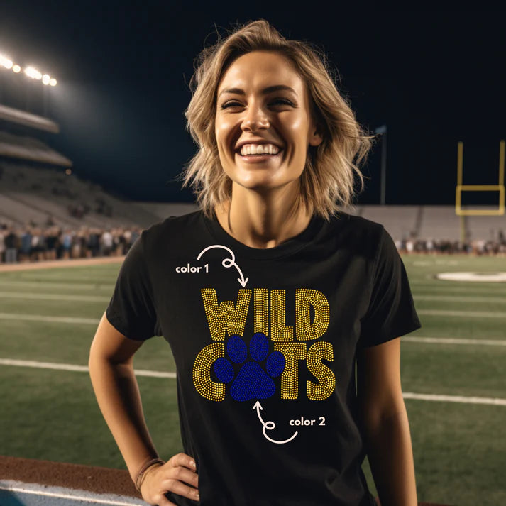 Wildcats with Paw Spangle Design