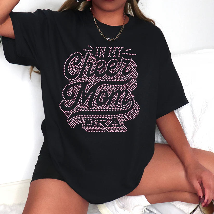 In My Cheer Mom Era Spangle Design