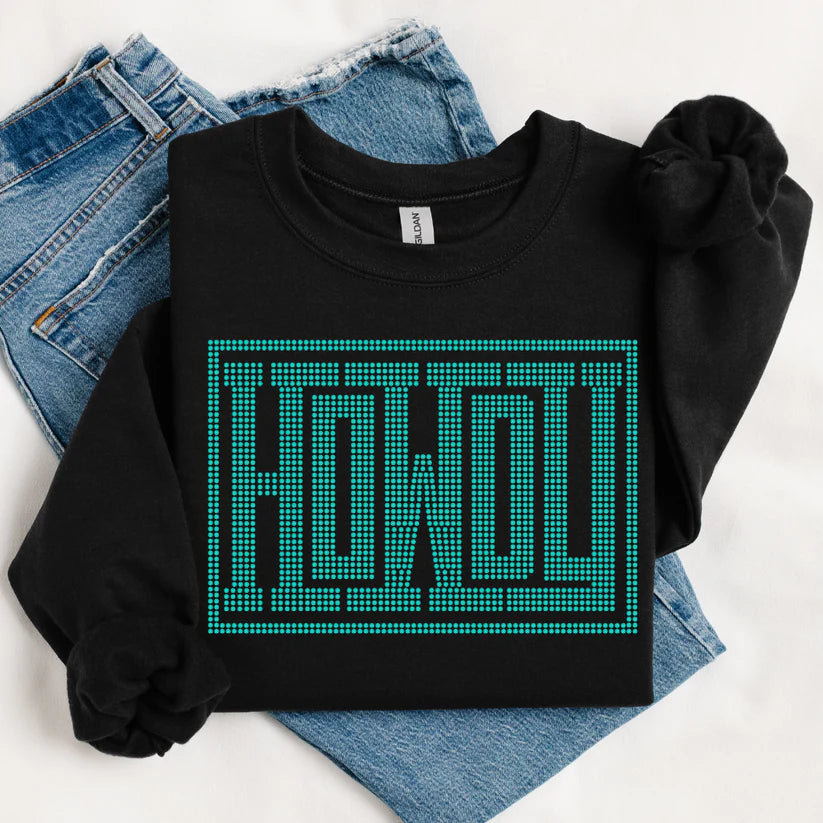 Howdy Boxed Spangle Design