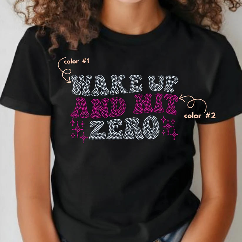 Wake Up and Hit Zero Spangle Design