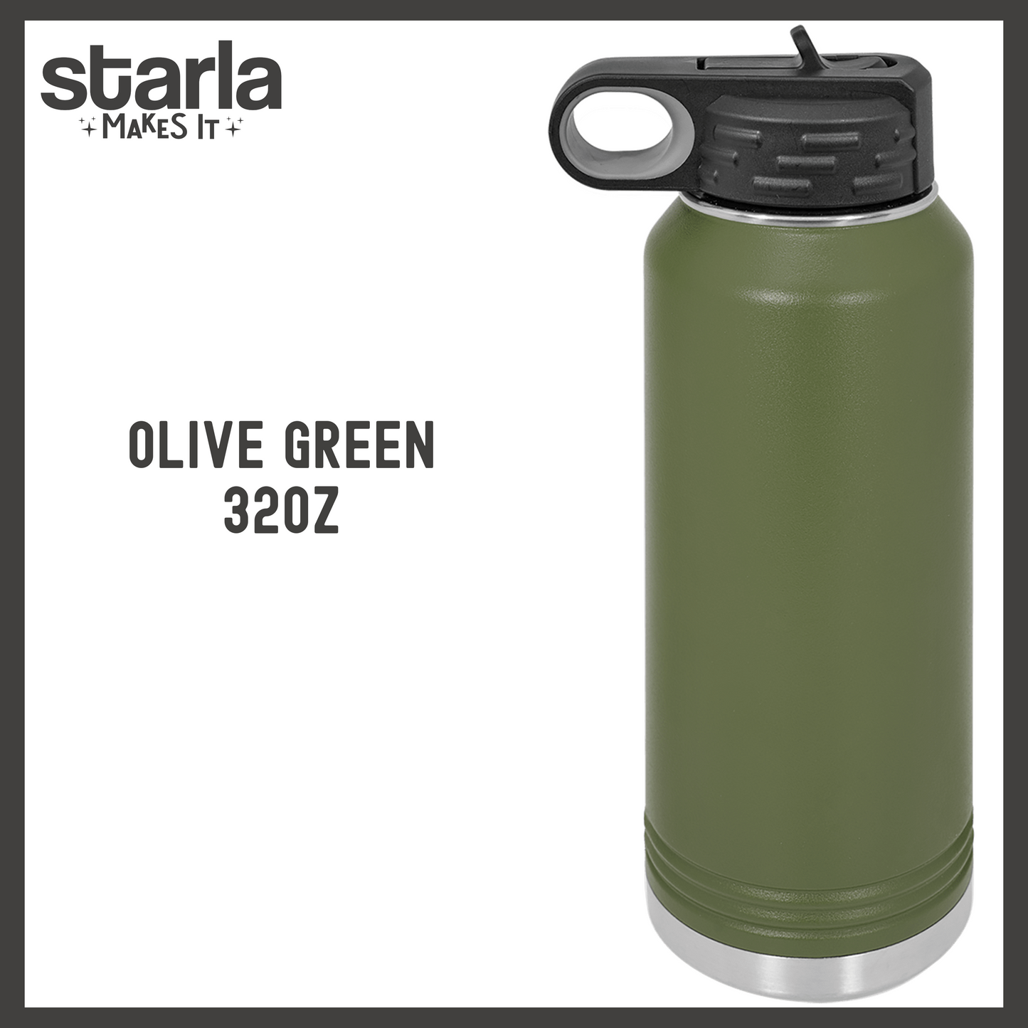 Engraved 32oz Water Bottle - Personalized - Multiple Fonts & Water Bottle Colors to Choose From (Made-to-Order)