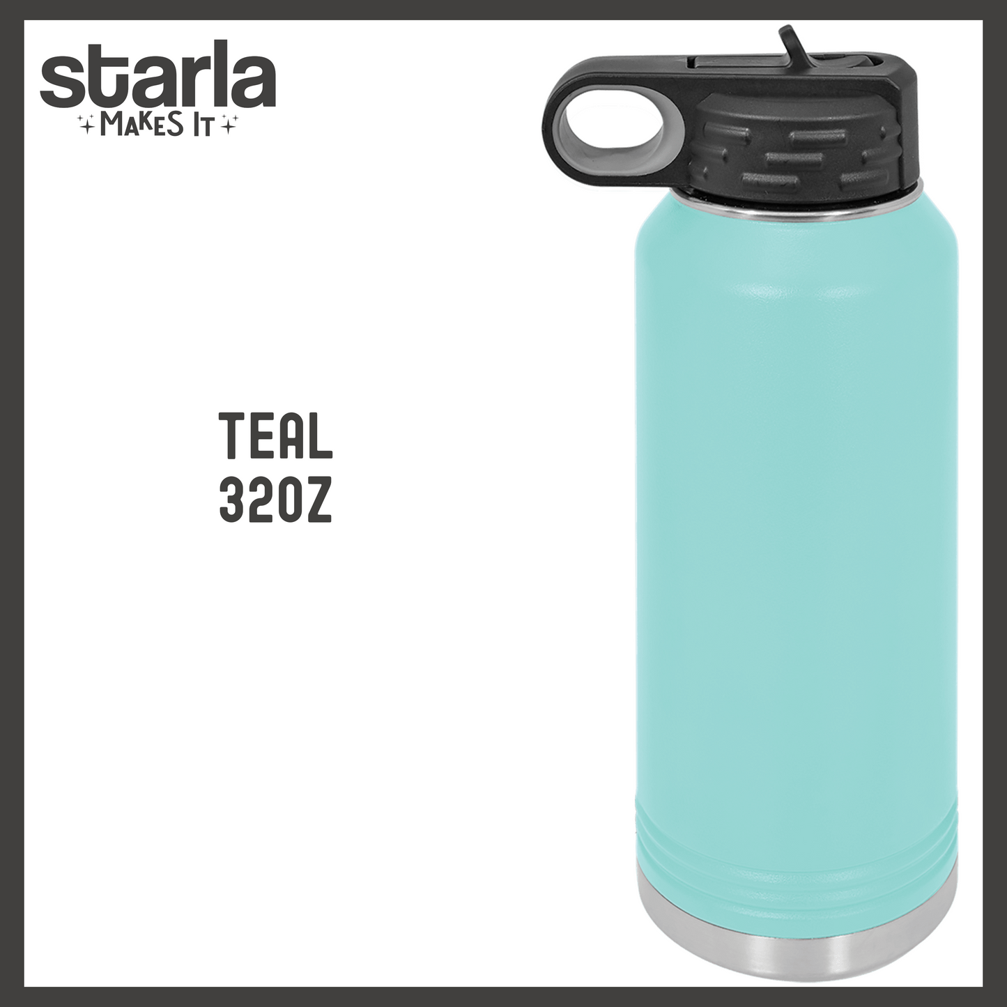Engraved 32oz Water Bottle - Personalized - Multiple Fonts & Water Bottle Colors to Choose From (Made-to-Order)