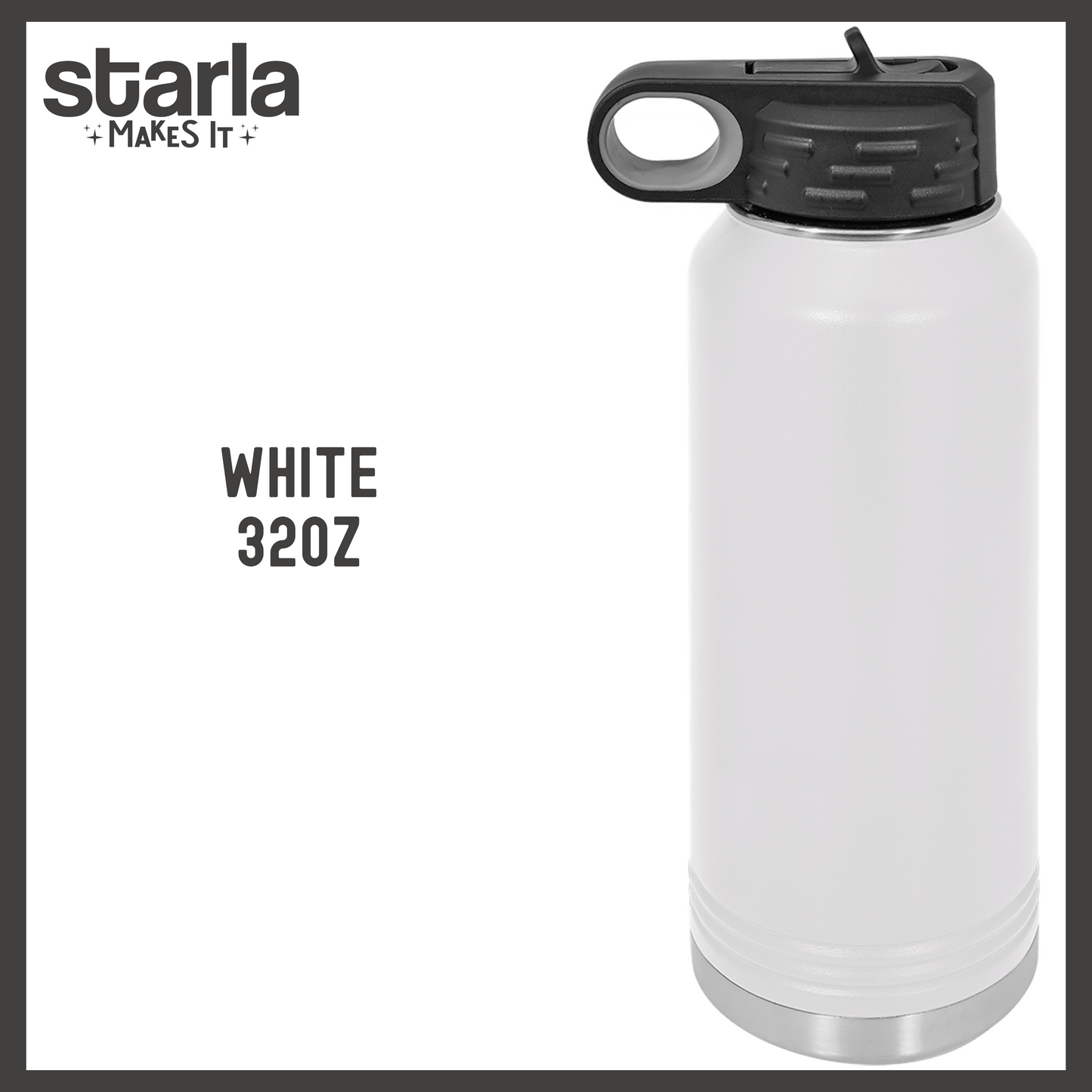 Engraved 32oz Water Bottle - Personalized - Multiple Fonts & Water Bottle Colors to Choose From (Made-to-Order)