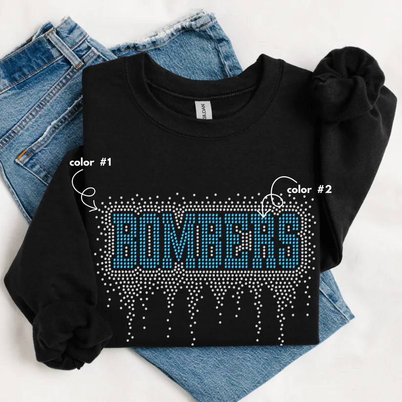 Bombers Athletic Drip Spangle Design