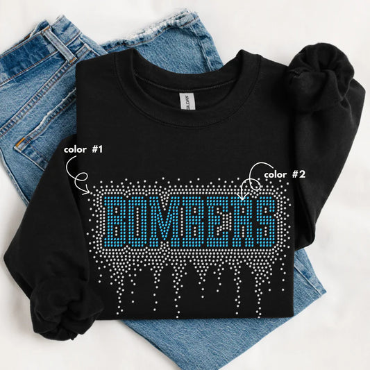 Bombers Athletic Drip Spangle Design