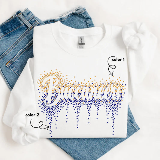 Buccaneers Ombre Drip Spangle Design
