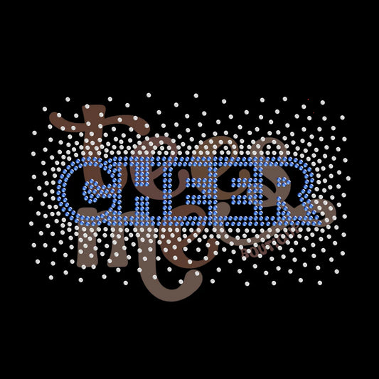 Cheer Scattered 2 Color Spangle Design