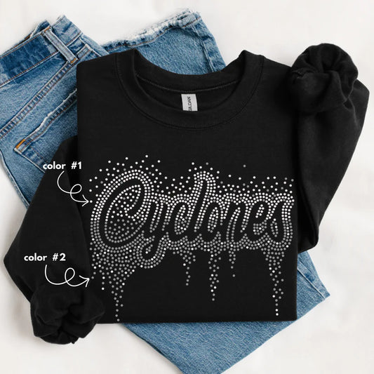Cyclones Ombre Drip Spangle Design