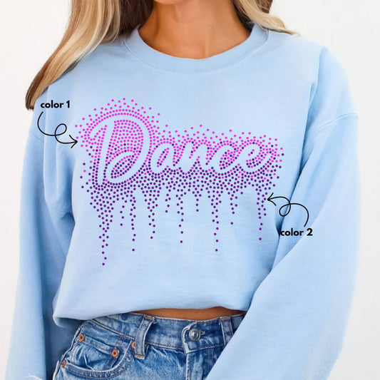 Dance Ombre Drip Spangle Design