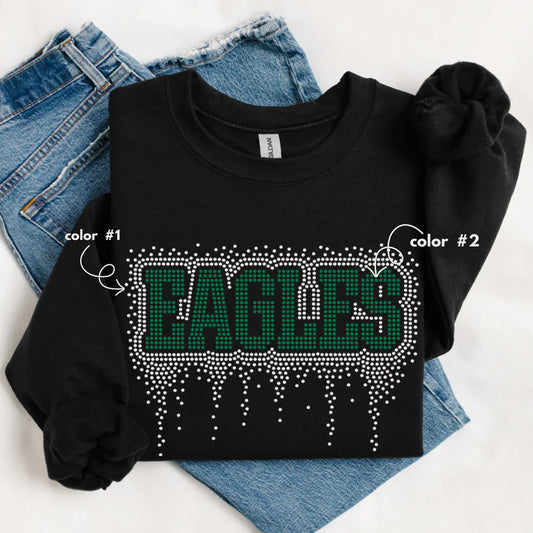 Eagles Athletic Drip Spangle Design