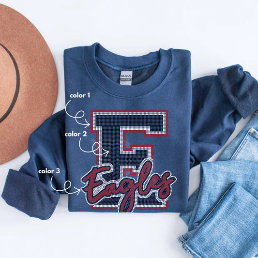 Eagles E Spangle Design