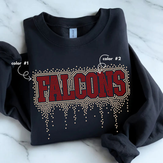 Falcons Athletic Drip Spangle Design