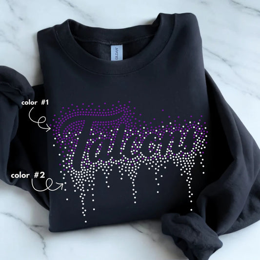 Falcons Ombre Drip Spangle Design