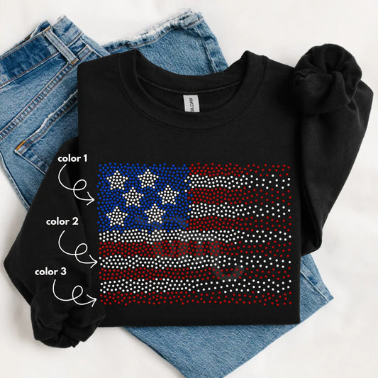 Flag Scatter Spangle Design