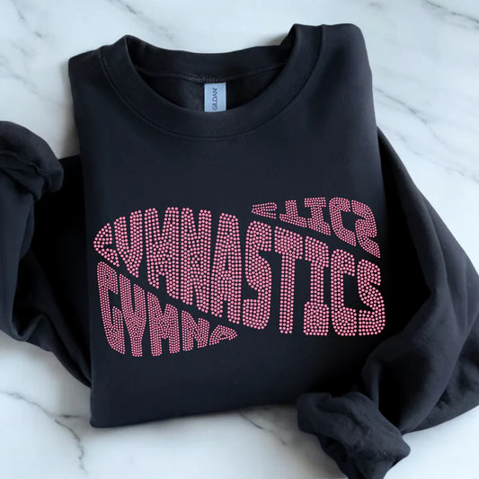 Gymnastics&nbsp;Curved Spangle Design