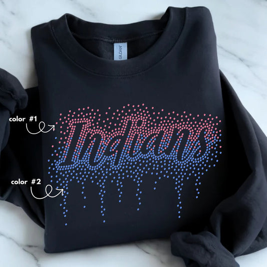 Indians Ombre Drip Spangle Design