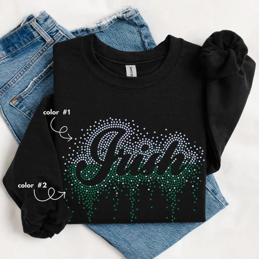 Irish Ombre Drip Spangle Design