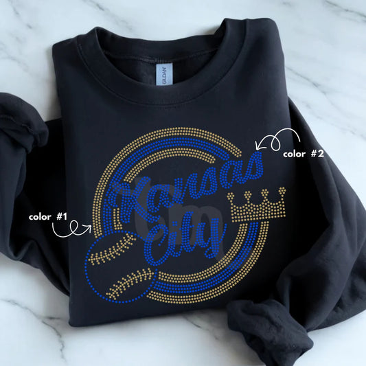 KC Baseball Spangle Design
