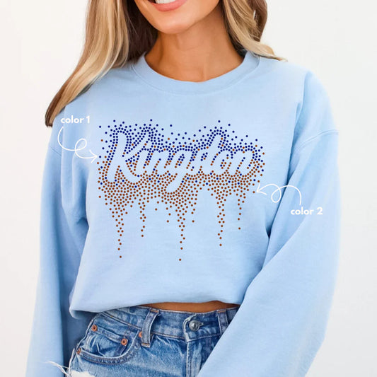 Kingston Ombre Drip Spangle Design