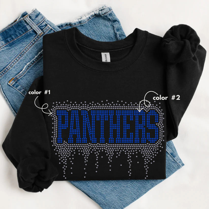 Panthers Athletic Drip Spangle Design