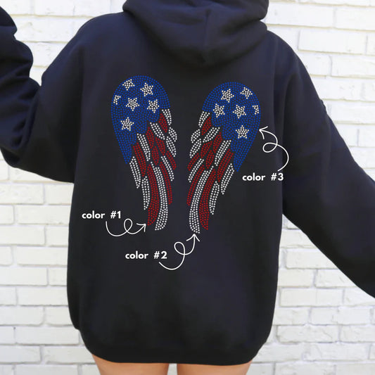 Patriotic Wings Spangle Design