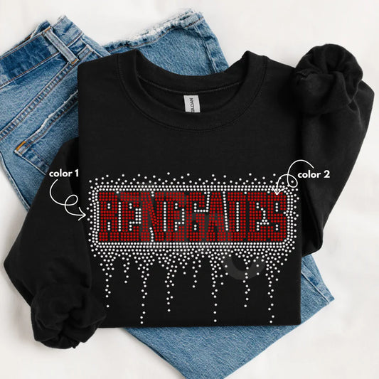 Renegades Athletic Drip Spangle Design