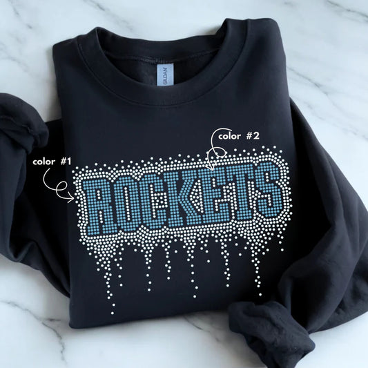 Rockets Athletic Drip Spangle Design