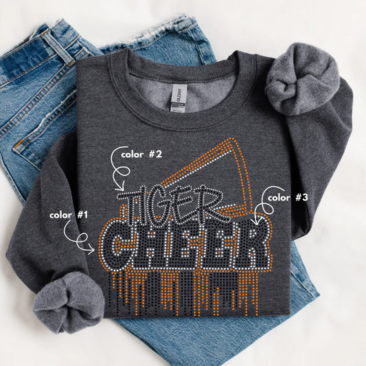 Tiger Cheer Spangle Design