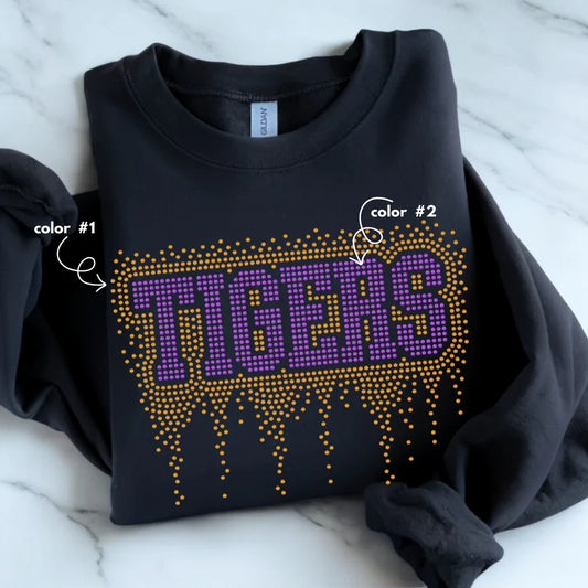 Tigers Athletic Drip Spangle Design