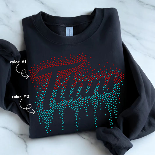 Titans Ombre Drip Spangle Design