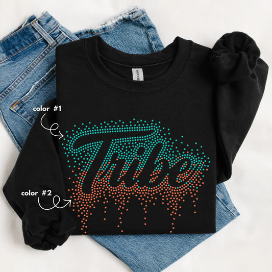 Tribe Ombre Drip Spangle Desig