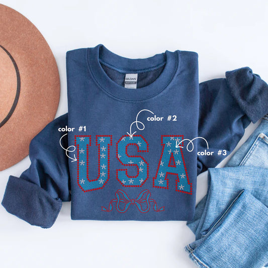 USA w/ Bow Spangle Design