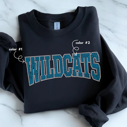 Wildcats Curved Spangle Design