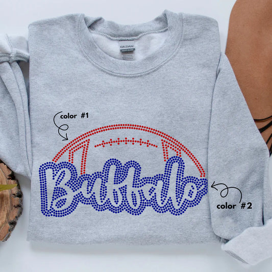 Buffalo Football 2 Color Spangle Design