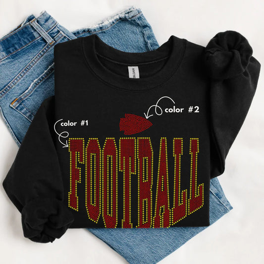 Football Arrowhead Spangle Design