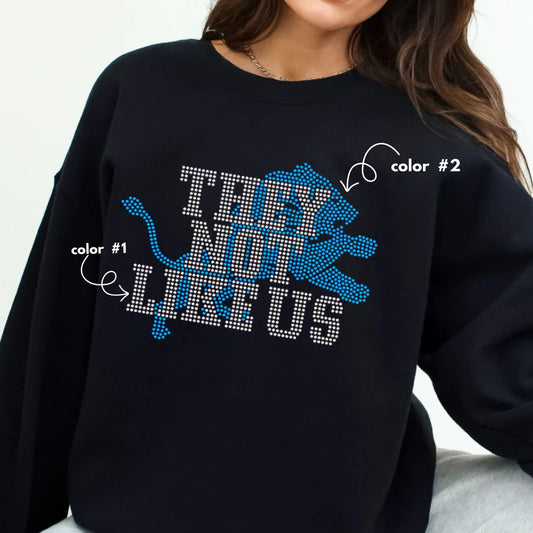 Lions They Not Like Us Spangle Design